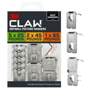 3M CLAW Drywall Picture Hanger Kit, Variety Pack with Spot Markers, Holds Up To 65 lbs