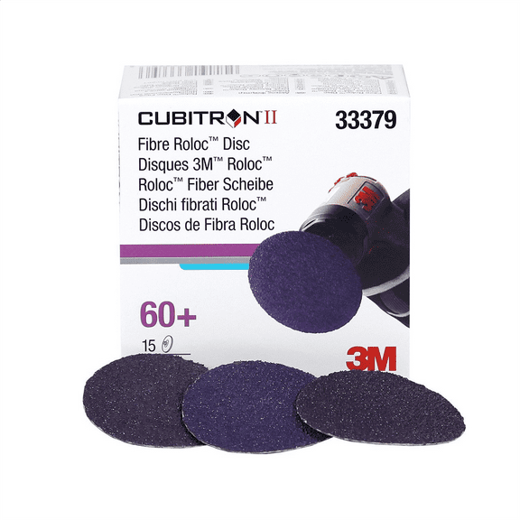 3M CUBITRON II FIBRE ROLOC DISC 2" 60+ 15/BX, 6BX/CS
