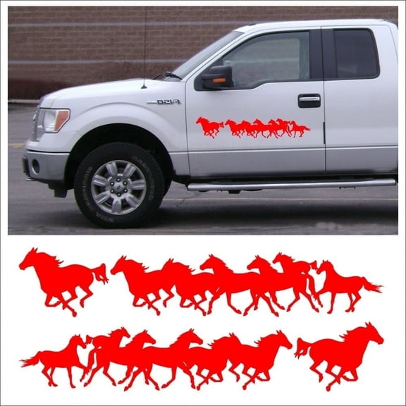 3M Car, Truck or Trailer Decal Sticker Graphic Kit, Running Horses, Left & Right