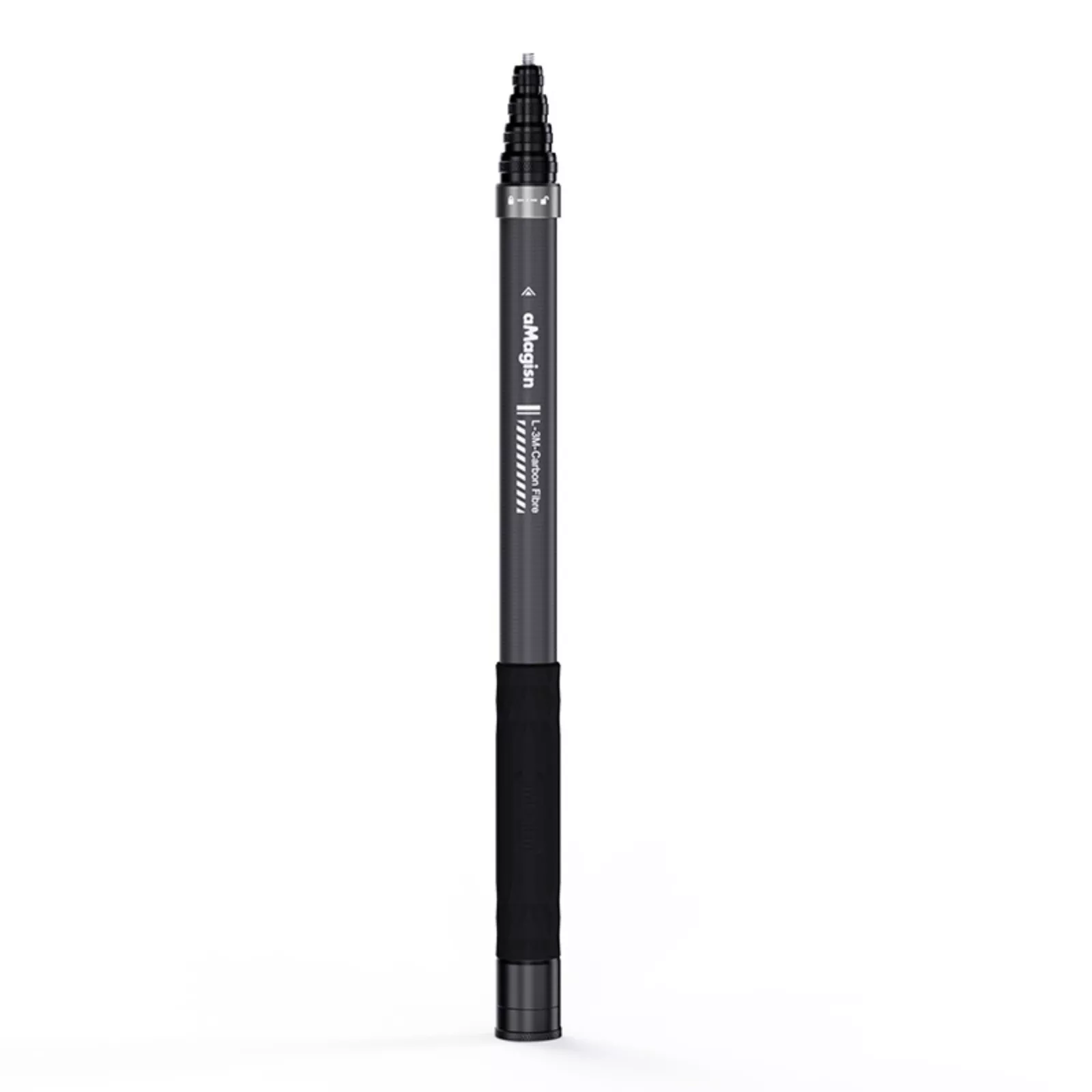 3M Carbon Fiber Extendable Selfie Stick for Insta360, DJI, GoPro – Ultra Lightweight with Tripod Base & Travel Carry Bag