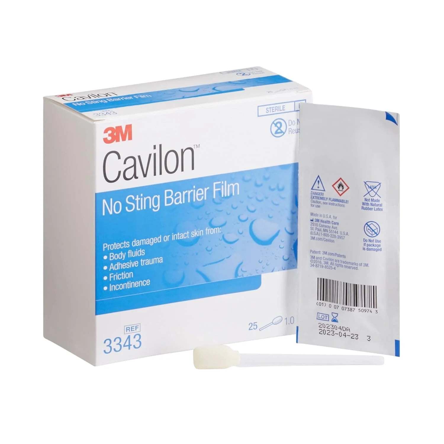 3M Cavilon NoSting Barrier Film Wipe