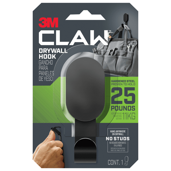 3M Claw 25 Lb. Black Drywall Hook 3DH25BLK-1ES
