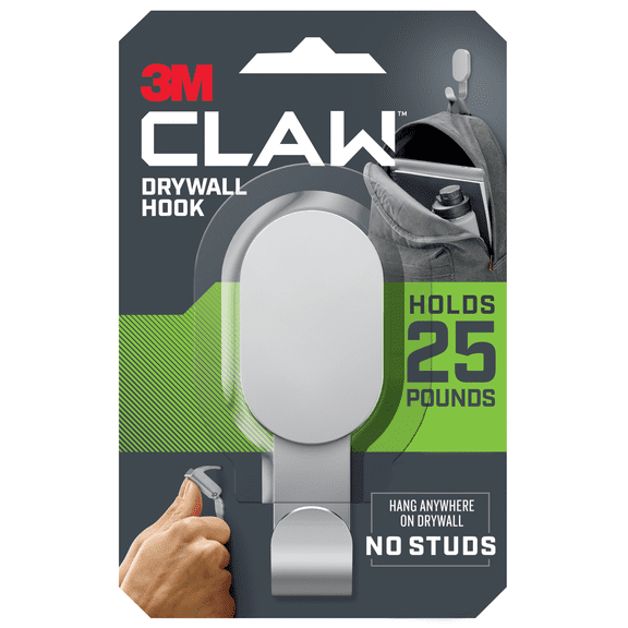 3M Claw 25 Lb. Silver Drywall Hook 3DH25SLV-1ES