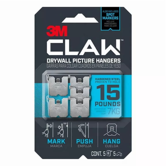 3M Claw Silver Drywall Picture Hanger