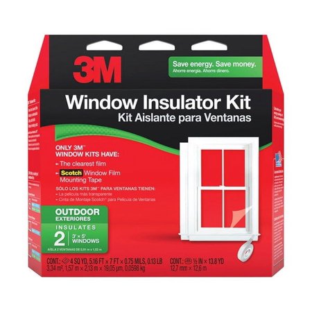 1 pc 3M Clear Outdoor Window Film Insulator Kit 5.16 ft. W X 7 ft. L