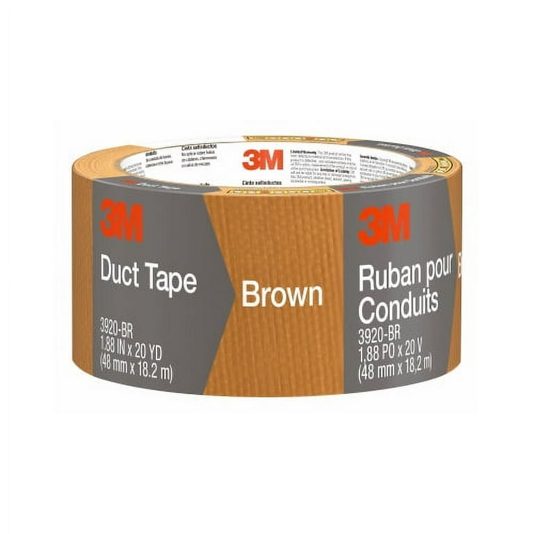 T.R.U. Industrial Duct Tape. Waterproof- UV Resistant Dark Brown 2.5 in X  60 Yd.