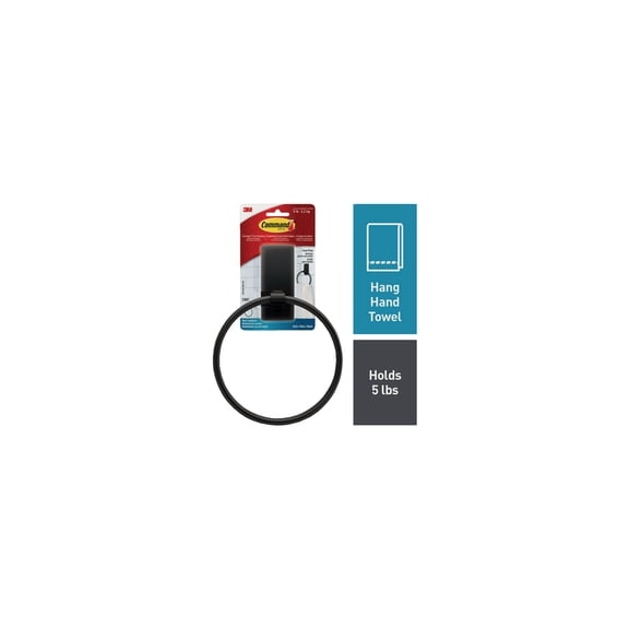 3M Command 3M Metal Towel Ring - Pack of 3