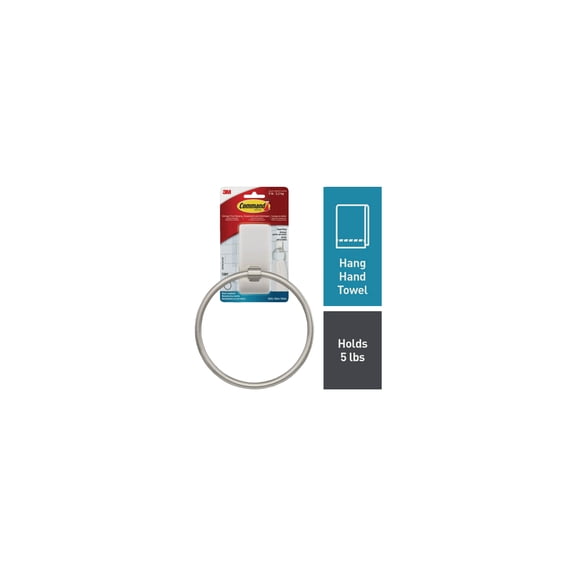 3M Command 3M Metal Towel Ring - Pack of 3