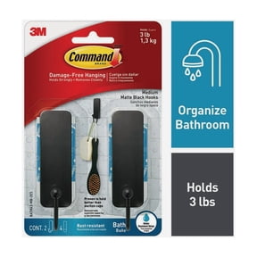 3M Command Bath Adhesive Hook - Pack of 3