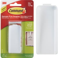 3M Command Canvas Adhesive Picture Hanger, Case of 8