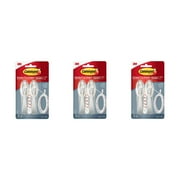 3M Command Cord Cable Bundlers Organizer Damage Free Adhesive Hook White, 3 Packs