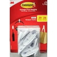 thumbnail image 1 of 3M Command Damage-Free Hanging White Designer Hooks, 1 of 2