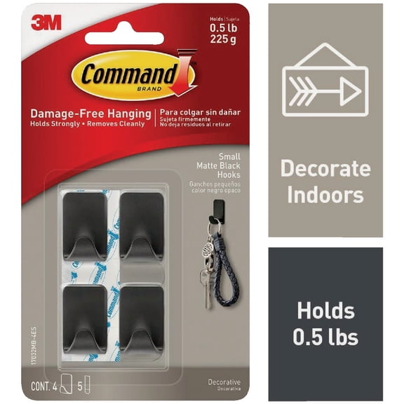 3M Command Decorative Adhesive Hook - Pack of 8