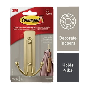 3M Command Decorative Double Adhesive Hook - Pack of 3