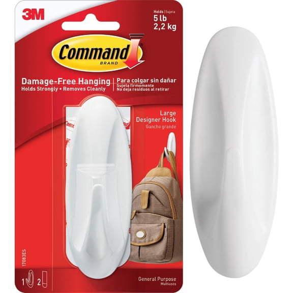 3M Command Designer Adhesive Hook - Pack of 4
