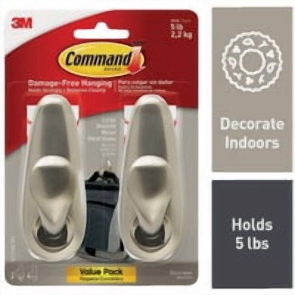 3M Command Forever Classic Adhesive Hook - Pack of 10 Stock-Up Pack