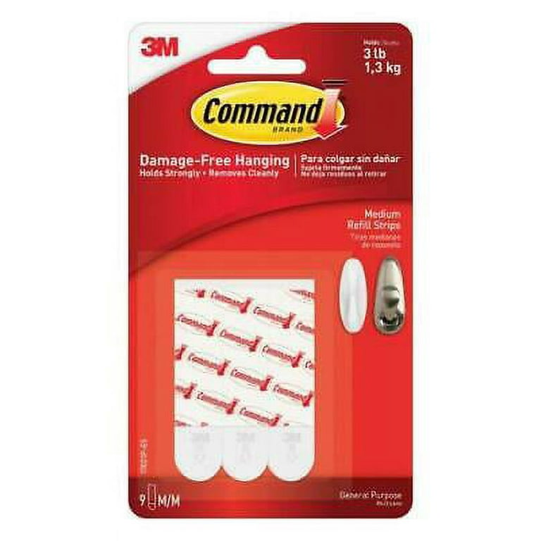 3M Command Large Foam Adhesive Strips 2 in. 31 L 9 PK