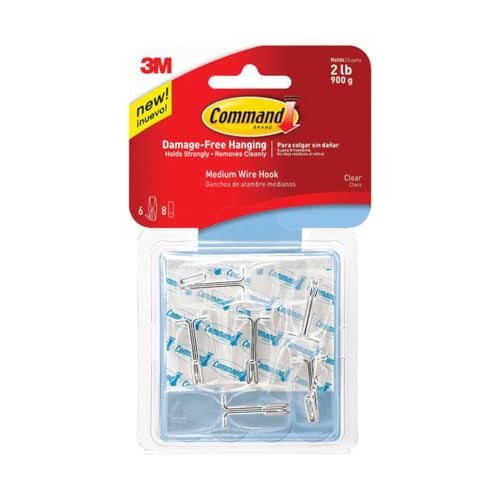3M Command Medium Plastic Hook 2-1/6 in. L 2 pk