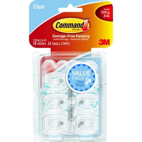 3M Command Mini Plastic Hook 11/8 in. L 18 pk Residential Use, Standard Application