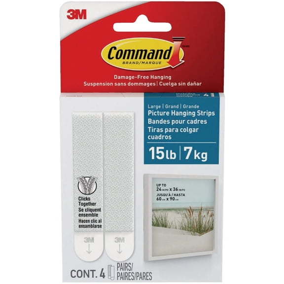 3M Command Picture Hanging Adhesive Strips - Pack of 6
