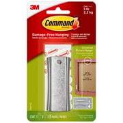 3M Command Sawtooth Sticky Nail Hanger, Removable, 2 Pack