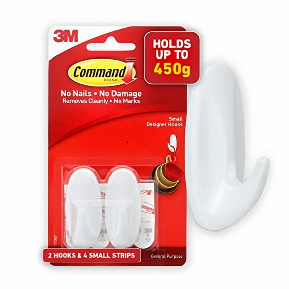 3M Command Small Designer Hooks (Pack of 96)