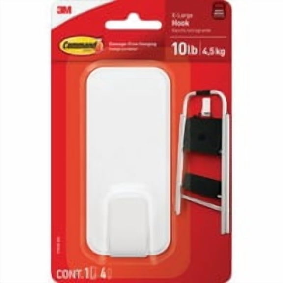 3M Command X-Large Adhesive Hook - Pack of 2 Value Multipack