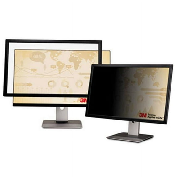 3M-Commercial Tape Div PF213C3B 21.3 in. Blackout Frameless Privacy Filter for LCD Monitor