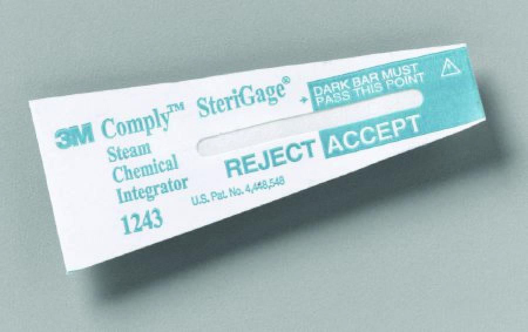 3M Comply SteriGage Sterilization Chemical Integrator Strip, 2 Inch, 500 Count