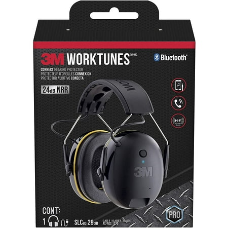 3M Connect Hearing Protector with Bluetooth Technology Ear Muffs