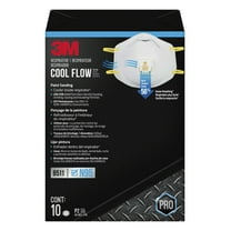 3M Cool Flow Valve Respirator 8511, N95, White, 10 Masks