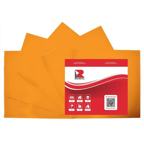 3M Craft Vinyl Film Roll 180mC Apricot 64 Weather Resistant High Gloss 5 Sheets 12" x 12"