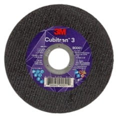 3M Cubitron 3 Cut-Off Wheel, 90051, 60+, T1, 4-1/2 in x 0.04 in x 7/8 in (115 x 1 x 22.23 mm), ANSI, 25/Pack, 50 ea/Case (Case of 50) SKU 7100304307