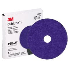 3M Cubitron 3 Fibre Disc 1187C, 36+, 4-1/2 in x 7/8 in, Die 450E, 10 ea/Case, Single Pack (Case of 10)
