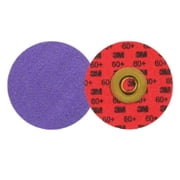 3M  Cubitron  3 Roloc  Durable Edge Disc 1184F, 60+ YF-weight, TSM, Purple, 3 in, Die RS300VM, 50/Carton, 200 ea/Case Case of 200