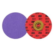 3M  Cubitron  3 Roloc  Durable Edge Disc 1184F, 80+ YF-weight, TSM, Purple, 3 in, Die RS300VM, 50/Carton, 200 ea/Case Case of 200
