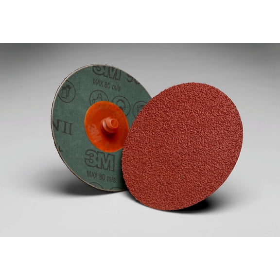 3M Cubitron II Roloc Fibre Disc 982C, 60+, TR, 4 in, Die R400BB, 25 per inner, 100 per case