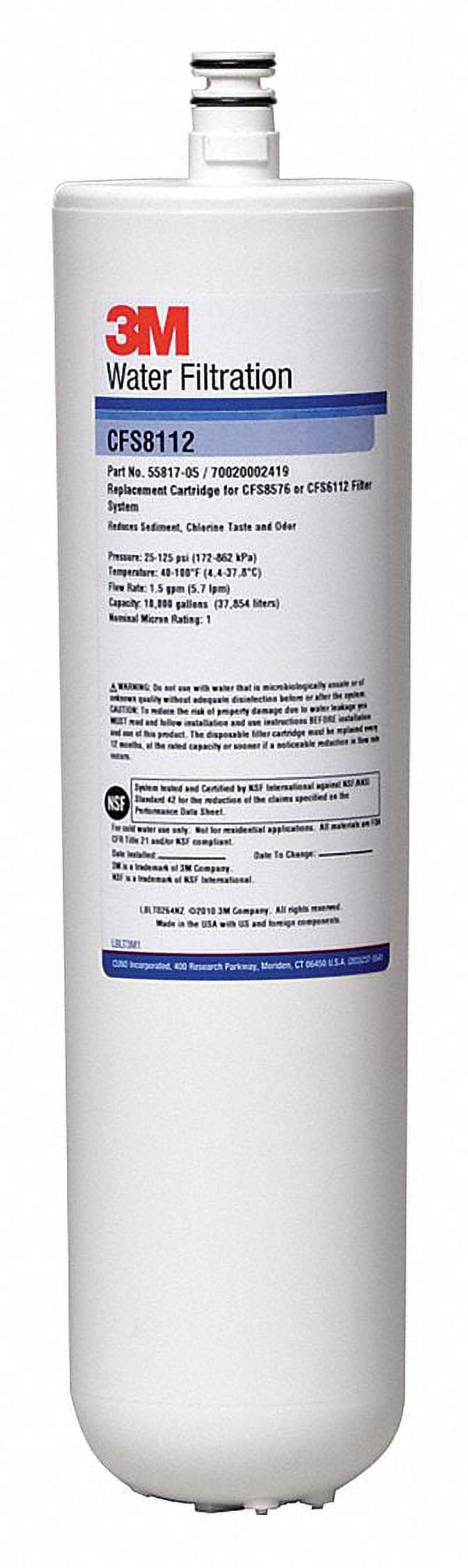 3M Cuno CFS8112 12.9" White Polypropylene Water Filter Cartridge