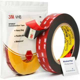 Double Sided Tape Heavy Duty, Waterproof Mounting Foam Tape, 33ft Length, 0.39in Width, Strong Adhesive Tape for LED Strip Lights, Car, Home/Office