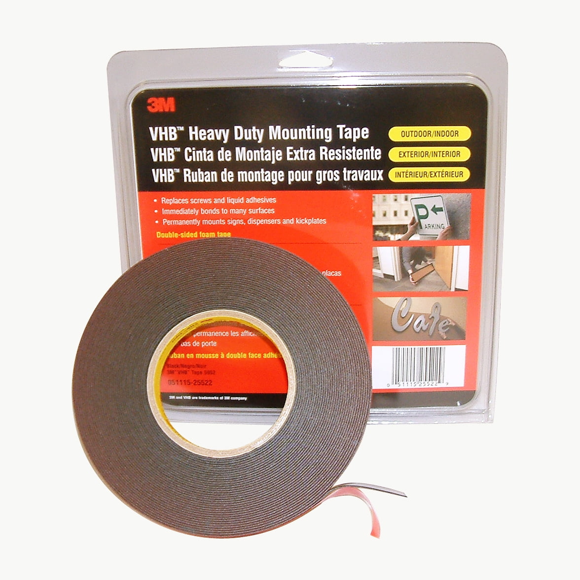 3M Scotch 5952 VHB Tape: 3/4 in x 15 yds. (Black) *retail-packaged