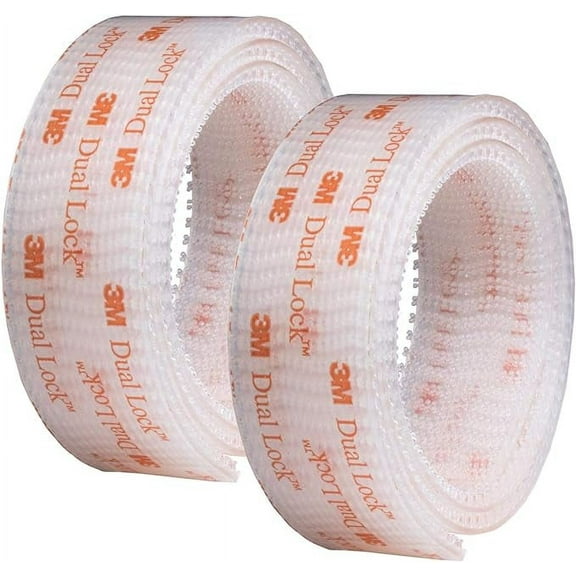 3M Dual Lock Reclosable Fastener 250 Clear, 1 in x 2 Ft - 2PK