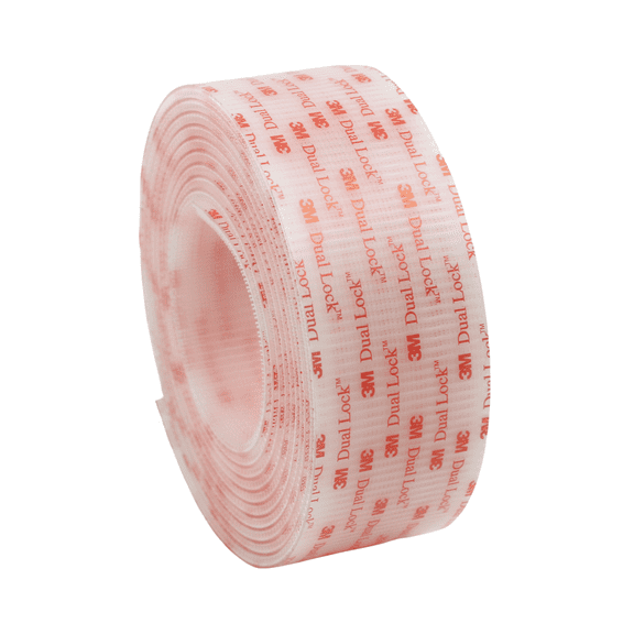 3M Dual Lock Type 400 Reclosable Fastener [Clear / Acrylic Adhesive] (SJ3561): 2 in. x 10 ft. (Clear)