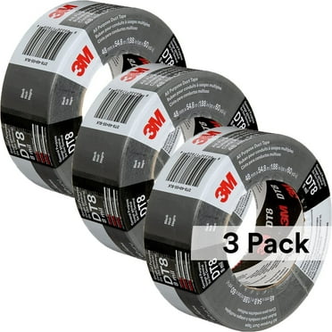 3M Duct Tape DT8, 3 Pack, Industrial Strength, Multi-Use, Black, 1.88" x 60 yd, Professional Grade Adhesive