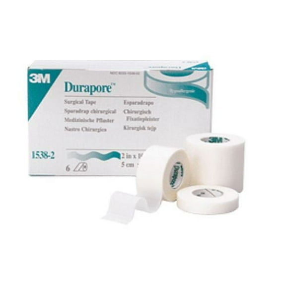 3M Durapore Silk-Like Cloth Medical Tape  2'' x 10 yds, 2 Pack