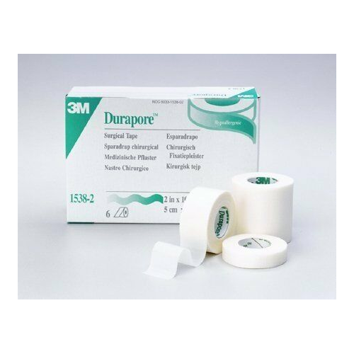 3M Durapore Surgical Tape Water Resistant Hypoallergenic 2" x 10 yds, 6