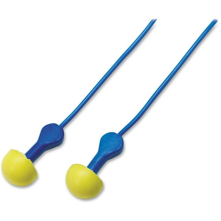 3M™ E-A-R™ EXPRESS™ Pod Plugs™ Earplugs 311-1115, Corded, Assorted Color Grips, Pillow Pack