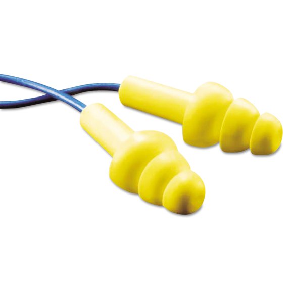 3M E-A-R UltraFit Earplugs 340-4007, Metal Detectable, Corded, Poly Bag, 400 Pair/Case