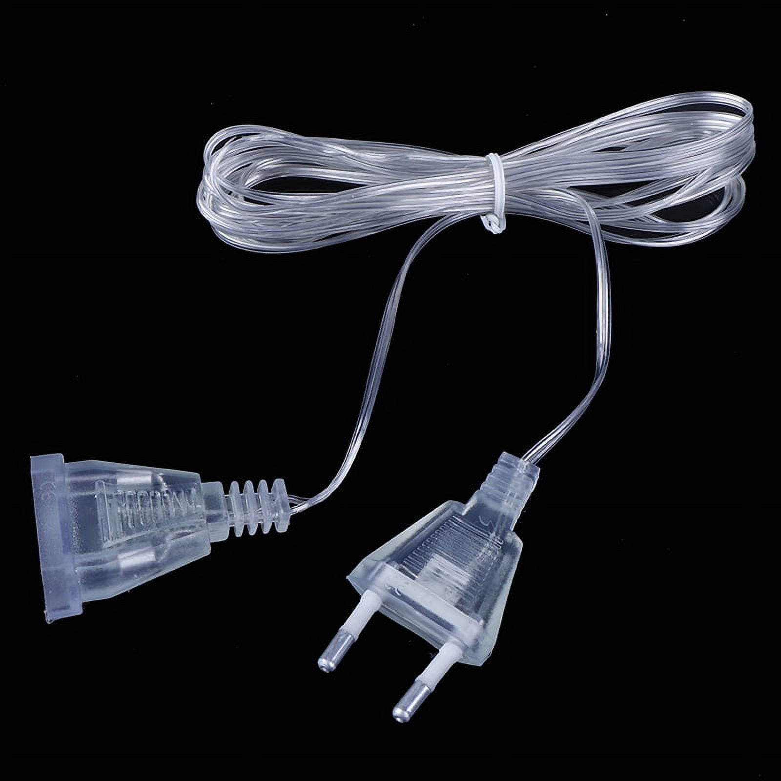 3M EU Power Extension Cable Plug Transparent Standard Power Extension
