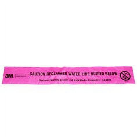 3M Electronic Marking System (EMS) Caution Tape 7908, Purple, 6 in, RCWater, 500 ft Box, 1 Box