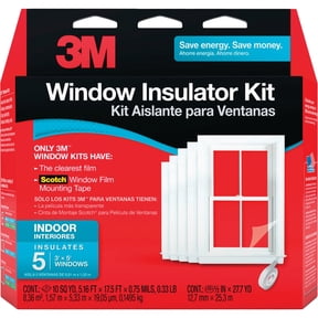 3M, Energy Saving, Clear Film Weatherproof Window Insulation Kits 3 x 5 in Clear 5 Pieces